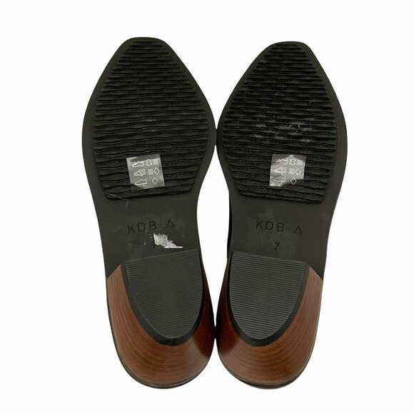 Kelsi Dagger Brooklyn Women's EUC Crestone Black Leather Perforated Booties Sz 7 - Picture 9 of 10